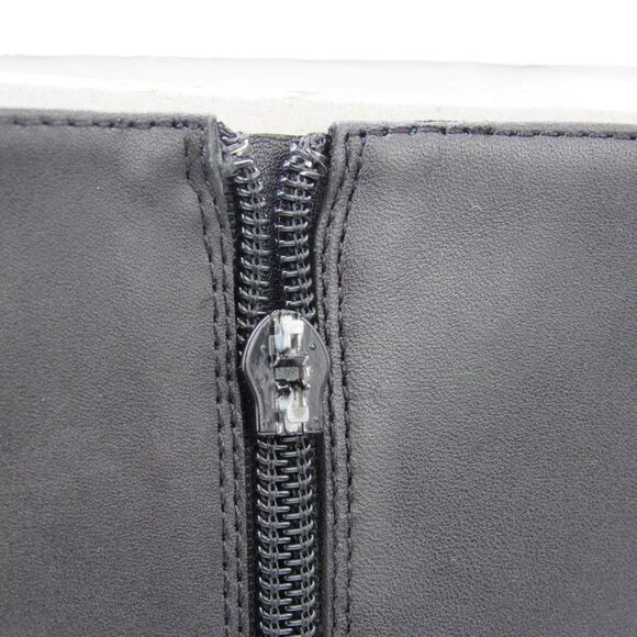 RAYE Women's Sheena Leather Lace Up Mid Calf Boots in Black SZ 7 - Picture 7 of 9